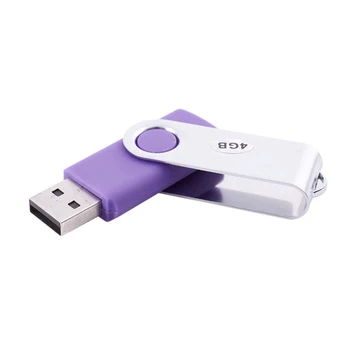

Memory Stick USB 2.0 Swivel Flash Pen Drive Thumb for PC LAPTOP Capacity:4GB Colour:Purple