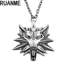 Fashion jewelry charm men sweater necklace popular animals Wolf pendant necklace jewelry accessories sell like hot cakes