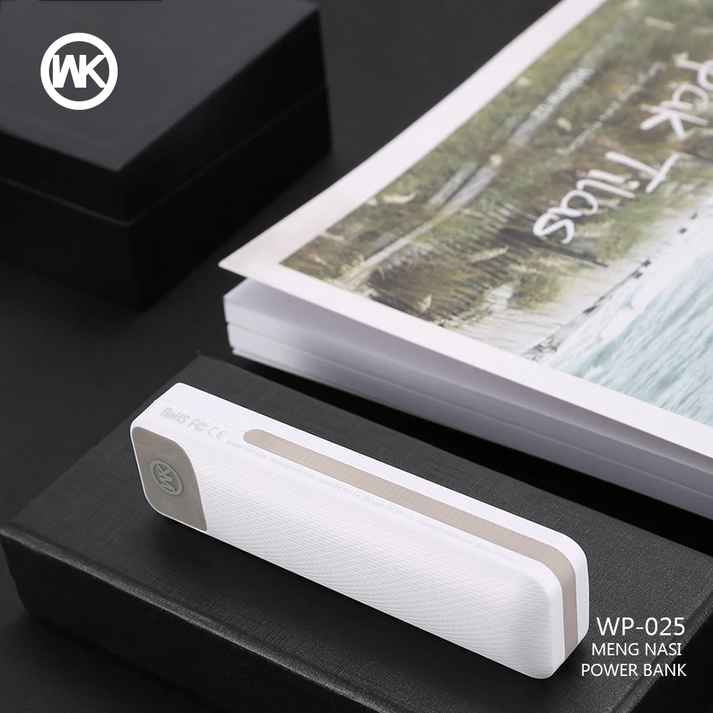 WK DESIGN Portable Charger for Xiaomi Powerbank Mini Power Bank Solar External Battery Pack for iPhone X Xiaomi Bateria Externa