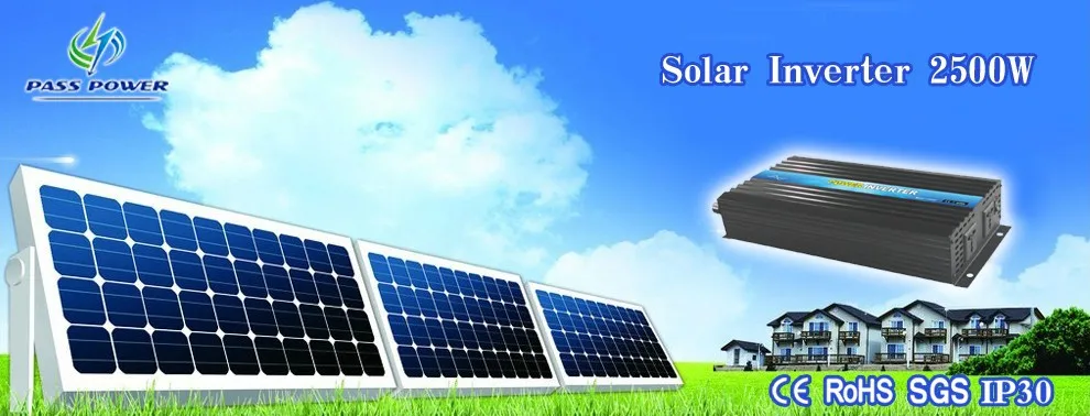 

High performance dc to ac inverter,2500w solar inverters, CE&RoHS&GMC Approved one year warranty