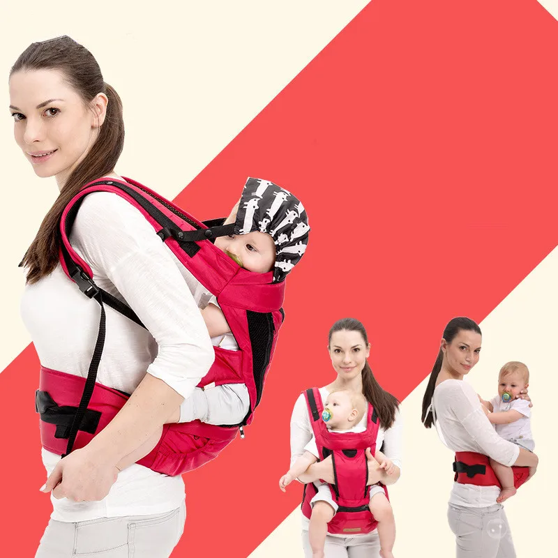 

Fashion Mummy Baby Sling Multifunction Baby Waist Stool Front Cross-hold Bag Four Seasons Breathable Ergorkukzak for Newborns