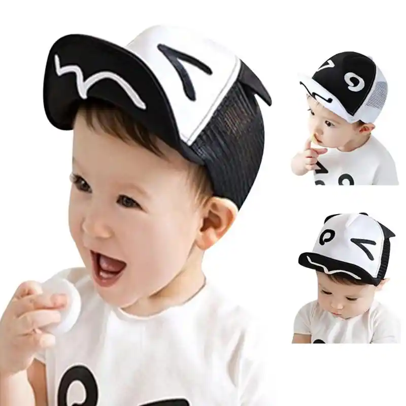 Jolie Casquette De Baseball Pour Bebe Pour Garcon Et Fille Joli Chapeau De Soleil Noir Et Blanc Pour Enfants De 1 A 3 Ans Printemps Et Ete Aliexpress