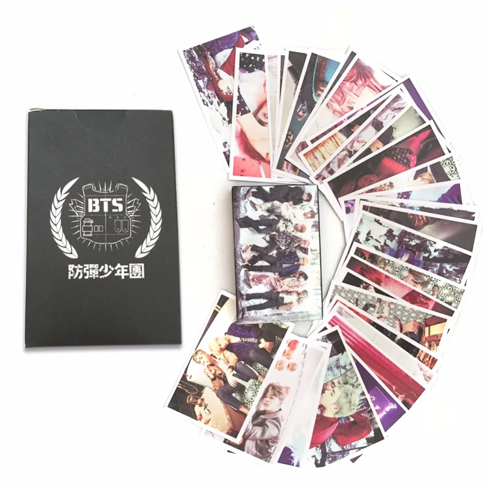 

PCMOS Korea Fashion YOU NEVER WALK ALONE Album LOMO Cards New Self Made Paper Photo Card HD Paper Photocard 30pcs/set