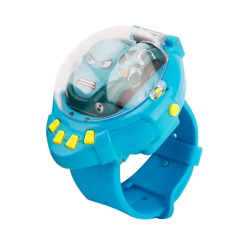 

Mini Cartoon Watch Remote Control Car RC Vehicle With Gravity Sensor Electric Toy Kids Gift (Blue Or Yellow)