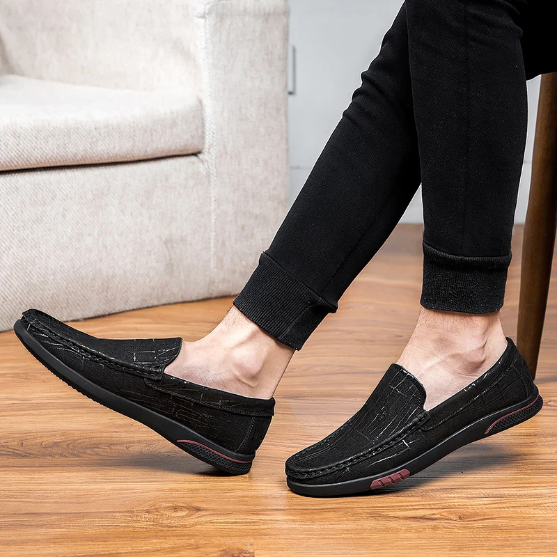 

Prowow 2019 New Men Shoes Fashion Shoes Loafers High Quality Genuine Leather Casual Shoes Brand Men Flats Driving Shoes
