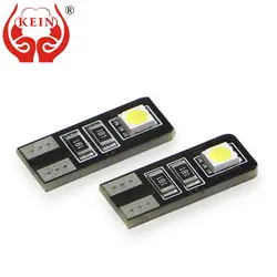 KEIN 50 шт. w5w T10 светодио дный лампы 194 168 2smd 5050 светодио дный Авто Чтение Интерьер licenise пластины автомобиля сигнал свет лампы Тюнинг