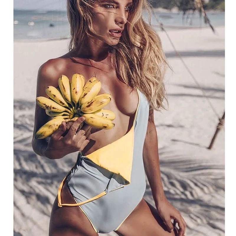 

Double side New Sexy Swim Suit For Women Swimwear One Piece Swimsuit Female Bathers 2019 Bathing Suit Backless Monokini