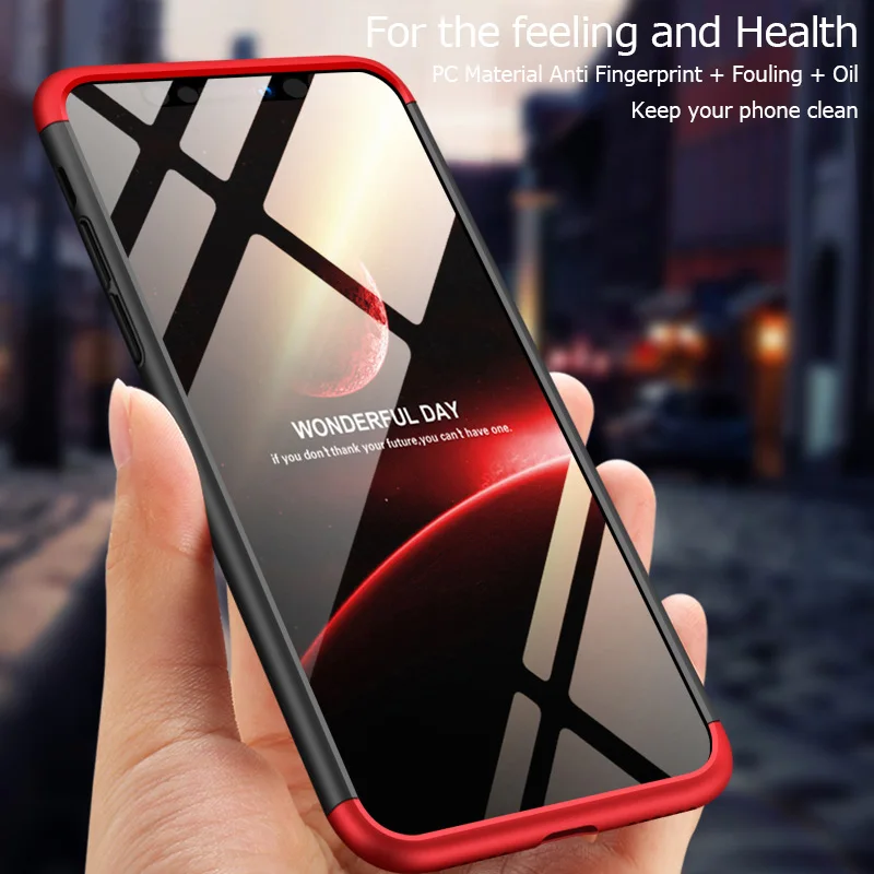 

360 Full Protection Cover Case Xiaomi Mi 8 Lite Mi 8 Mi8 Anti-Shock 3-in-1 Plastic Hard PC Back Case Xiaomi Mi A1 A2 Mia2 5X 6X