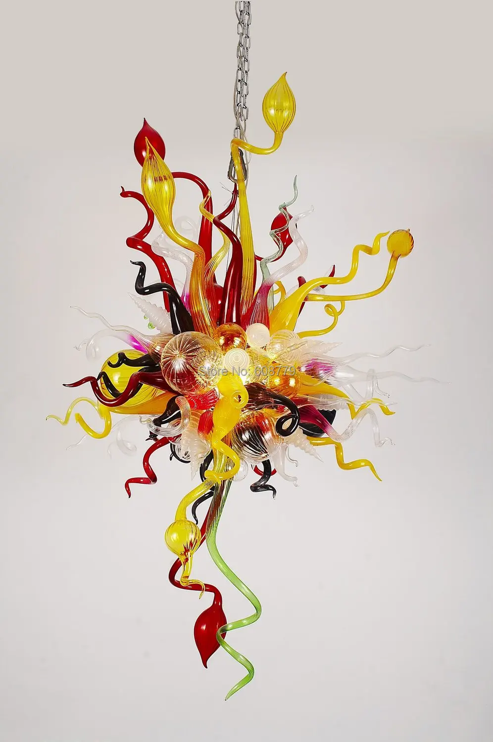 BGC2031-Muti colored glass chandelier for sale.jpg
