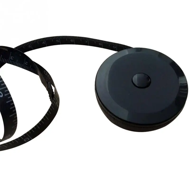 Черная Автоматическая Двусторонняя Выдвижная мерная Рулетка ABS Гибкая мини швейная измерительная лента 1,5 м/60 дюймов#26