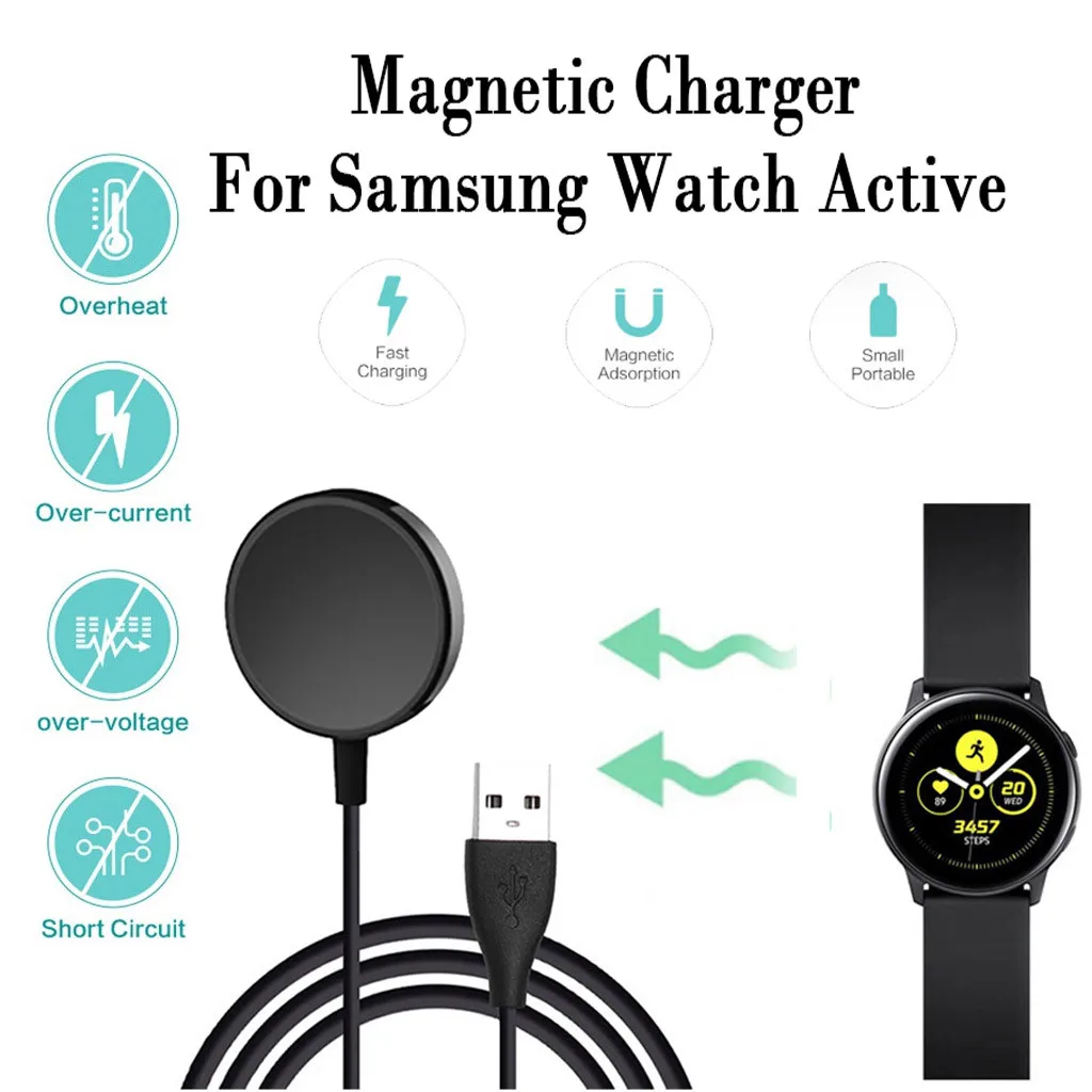 CARPRIE портативное беспроводное зарядное устройство Магнитная Зарядка источник питания зарядное устройство для samsung Galaxy Watch Active 40 мм для samsung#2