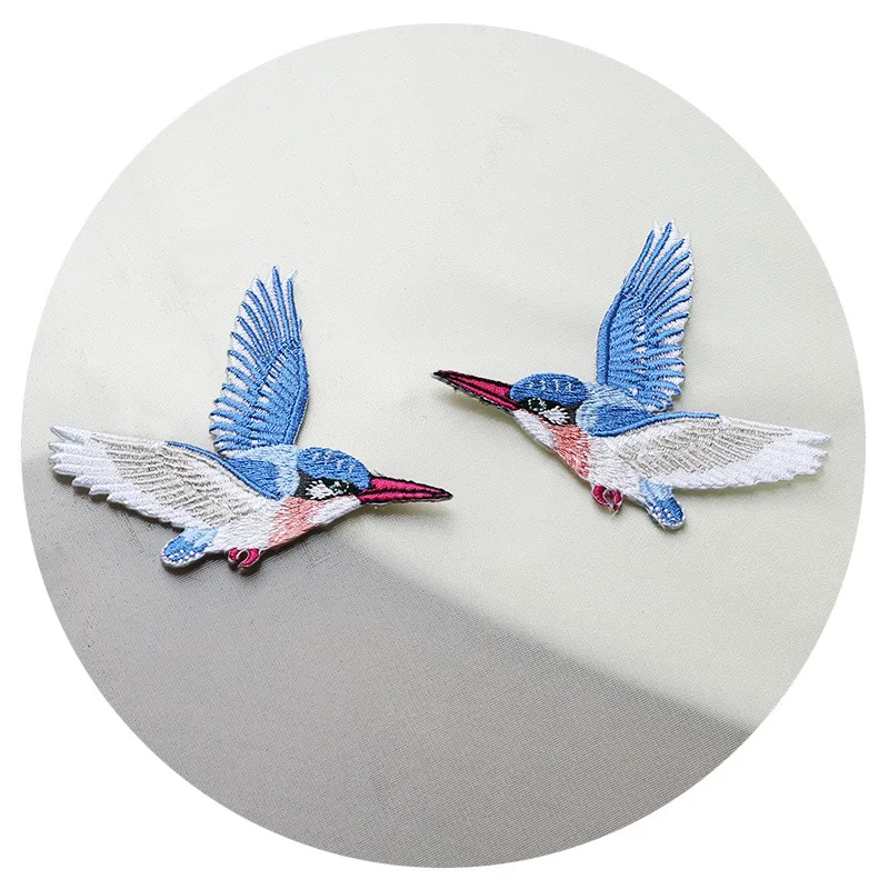 embroidery birds iron on patches for clothes 1