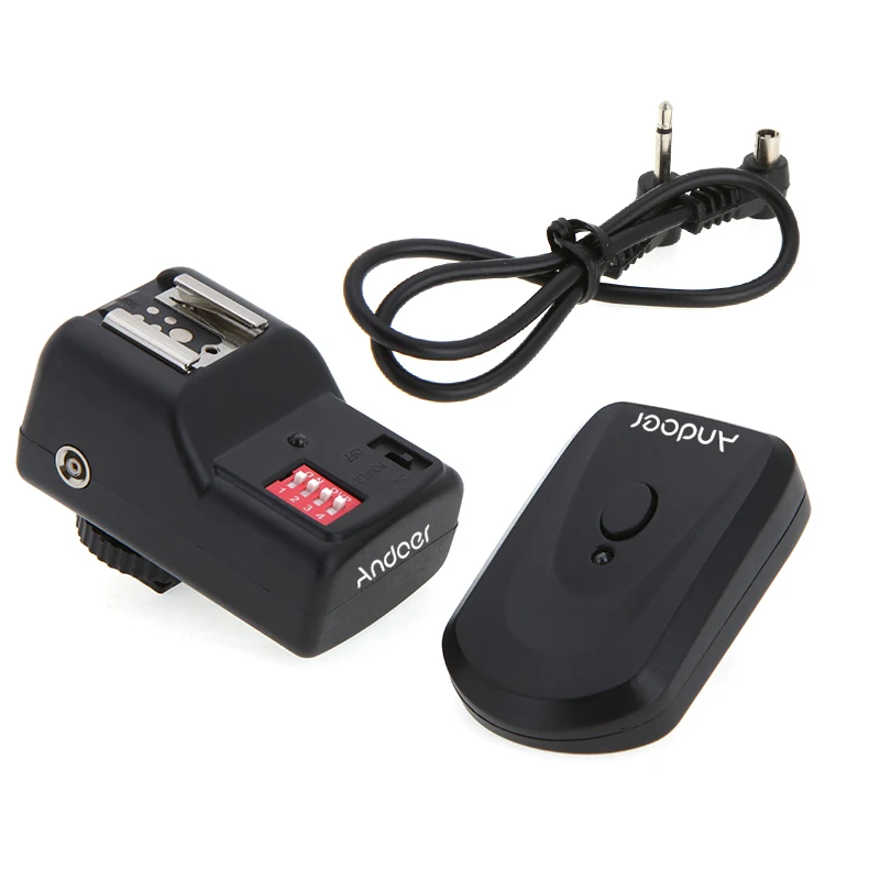 

Andoer 16 Channels Radio Wireless Remote Speedlite Flash Trigger Universal for Canon Nikon Pentax Olympus PT-16GY Studio Outdoor