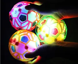 Пятиконечная звезда Электрический электронная вспышка танцевальной музыки Футбол светоизлучающих игрушки дети прыгают мяч
