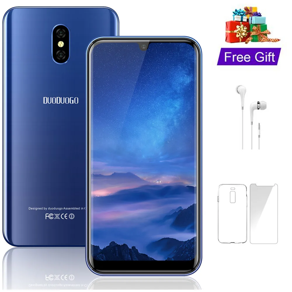 

4G LTE 3GB RAM DUODUOGO A70 Mobile Phone Android 8.1 5.7' HD+ 2.5D Screen 8MP Camera 3800mAh 4G Celular Smartphone cell phone