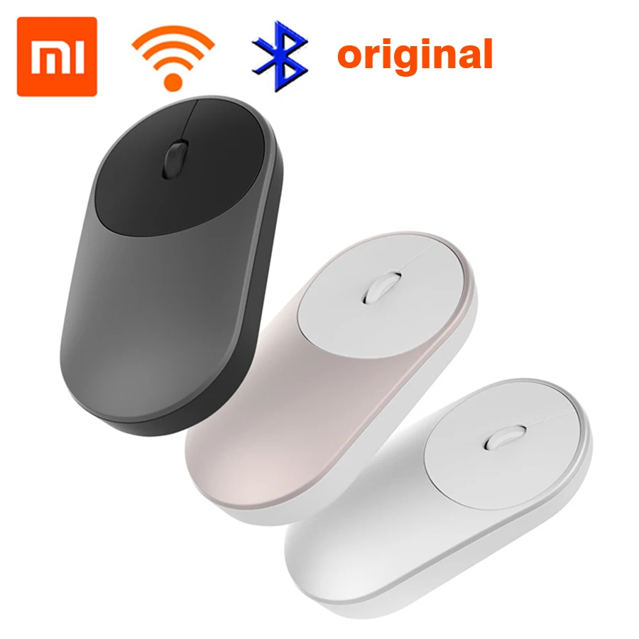 Оригинальная Xiaomi mi мышь Портативная Беспроводная игровая мышка оптическая Bluetooth 4,0 WiFi управление RF 2,4 GHz двойной режим подключения mi 1200 dpi