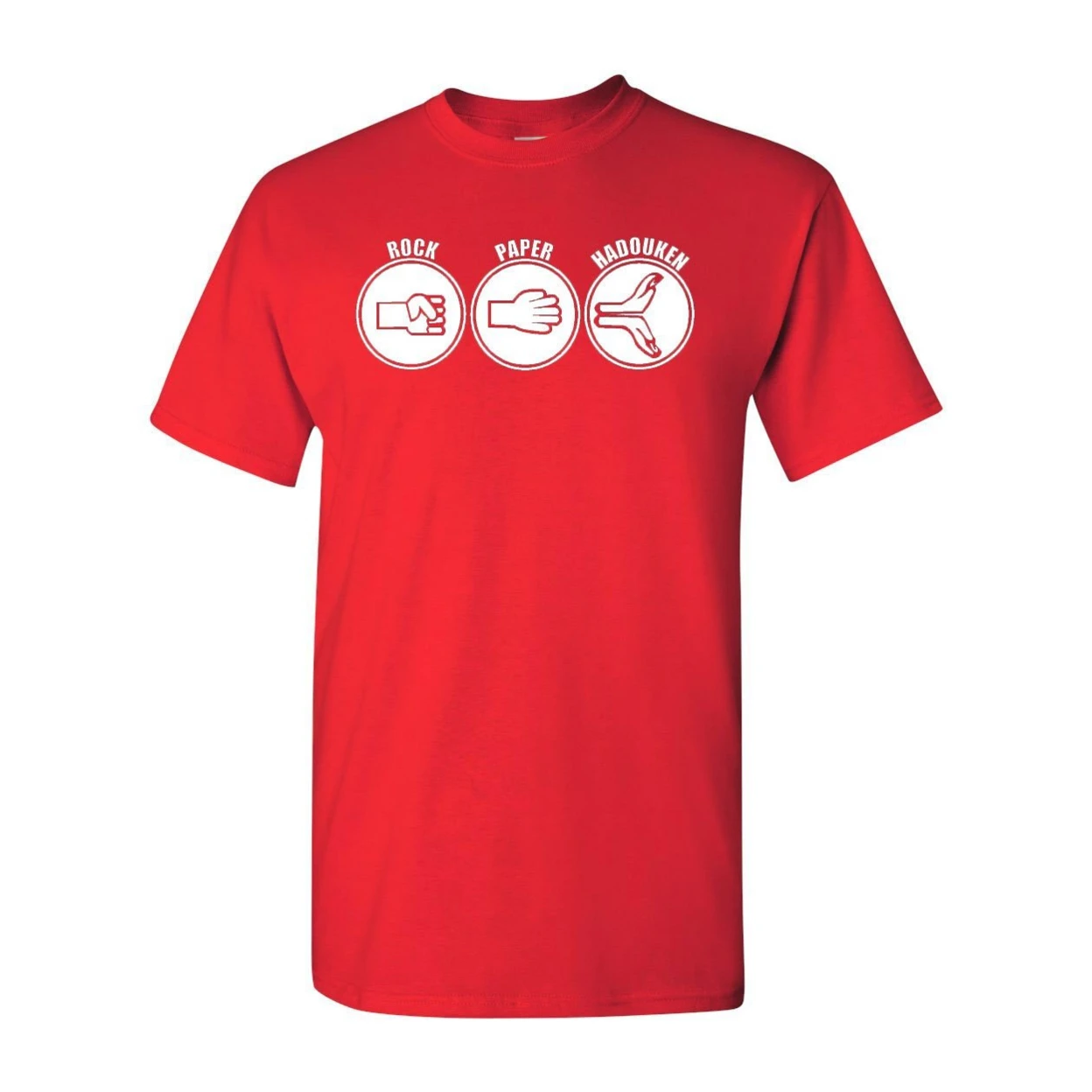 Rock Paper Hadouken Adult T-Shirt Tee (2)