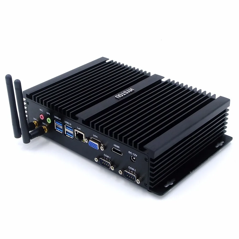 

Dual RS232 Port Mini PC With Core i5 7200u Processor Fanless Industrial PC Mini Desktop VAG HDMI And 7*USB Ports