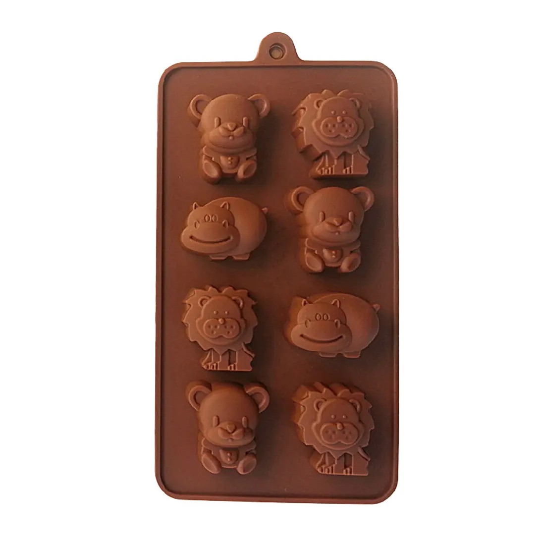 

Cute 1PCS Hippo Lion Bear Shape Silicone Mold Jelly Chocolate Soap Cake Decorating DIY Kitchenware Bakeware