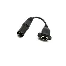 Сетевой кабель переходник Ouhaobin RJ45 Мама в XLR с 3 контактами папа 15