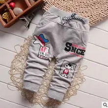 Новинка весна, милые модные костюмы для мальчиков для новорожденных брюки Штаны для мальчиков брендовые хлопковые детские штаны одежда для малышей осенне 7-24 м