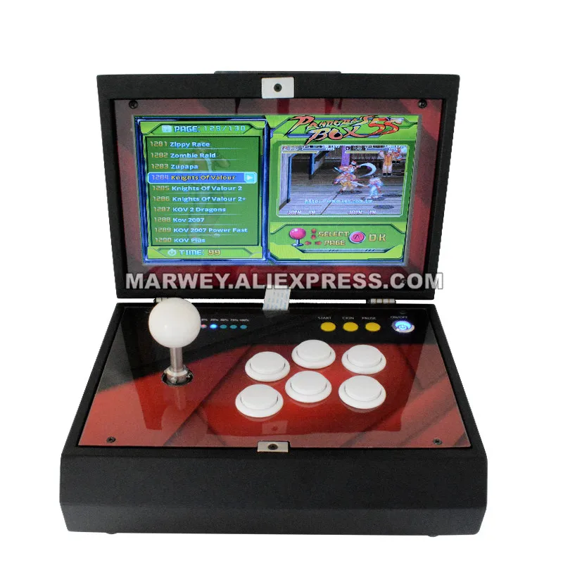 

10.1" Inch Retro Game Box 1299 in 1 / 1388 in 1 Pandora 6S Mini Arcade Console Joystick Buttons PCB Board DIY Kit Video Machine