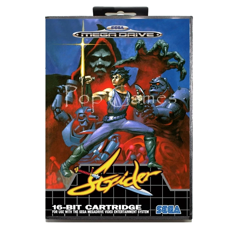 Страйдер с коробкой для 16 бит Sega MD карточная игра Mega Drive Genesis игровая консоль |