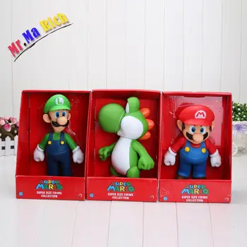 

23 Cm Super Mario Bros Figura Yoshi Principessa Peach Pvc Action Figure Toy Mario Luigi Figure Toy Doll