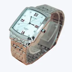 Модные Longbo Лидирующий бренд квадратный кварцевые часы полностью из нержавеющей стали Jp любителей движения мужчин и женщин любителей