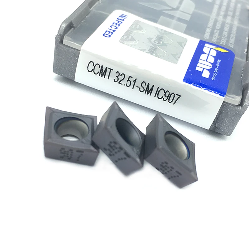 

10PCS CCMT09T304 SM IC907 External Turning Tools Carbide insert Lathe cutter Tool Tokarnyy turning insert