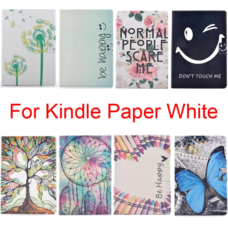 

Hard PC Case Cover for Amazon Kindle Paperwhite 2 3 Shell Protector Bag KindlePaperwhite Paper White Happy Wind Bell Printing