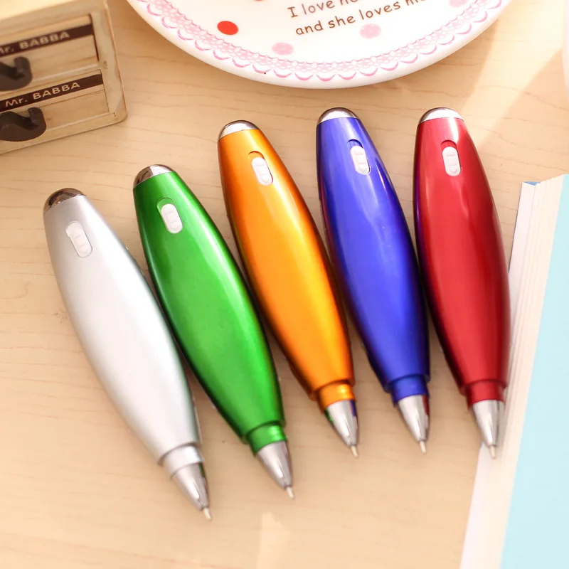 Многофункциональные Рекламные шариковые ручки, светодиодный светильник, ручка, милый канцелярский шнур, светильник, ручка