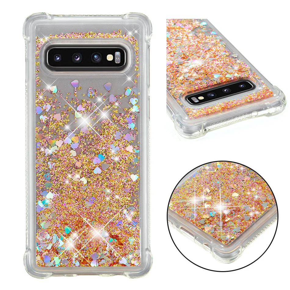 Роскошный чехол для Samsung Galaxy A10 M10 M20 S10 S10E S9 S8 A7 J3 J4 J6 A6 A8 Plus 2018 Модный Блестящий с
