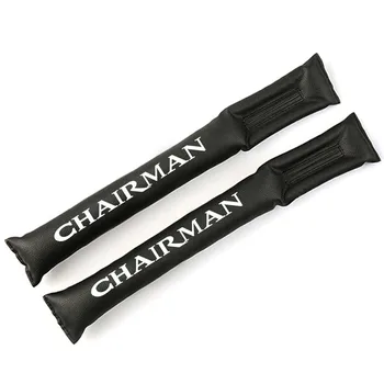 

For Ssang Yong Chairman Car Seat Gap Plug PU Leather Filler Seat Spacer Storage Slot Plug 2Pcs Red Blue White