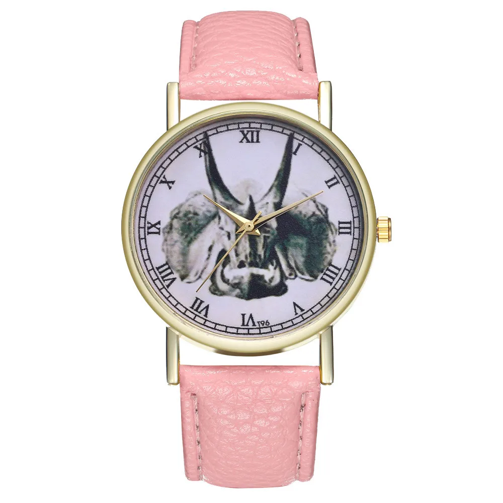 Women Fashion Round Triangular Dragon Leather Band Quartz Watch Fashion Woman Clock For Gifts Women Fashion Round Triangular Dragon Leather Band Quartz Watch Fashion Woman Clock For Gifts
