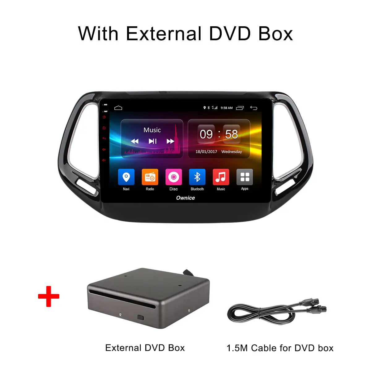 Owice C500 + 10 1 &quotВосьмиядерный Android 6 0 32G rom 2G ram автомобильный DVD gps Navi плеер для Jeep Compass