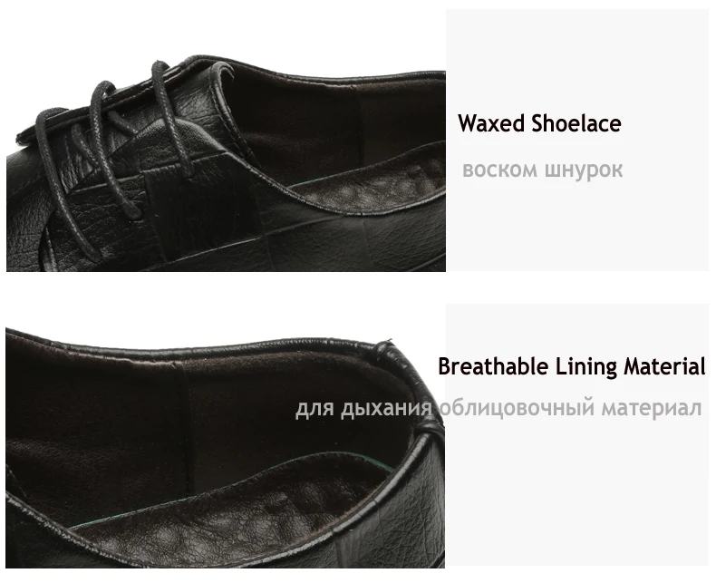 Men's Leather Casual Shoes' Formal Office Men Shoes Luxury Brand Leather Oxford Dress Shoe Lace-Up Oxford Shoes For Men Casual (10)