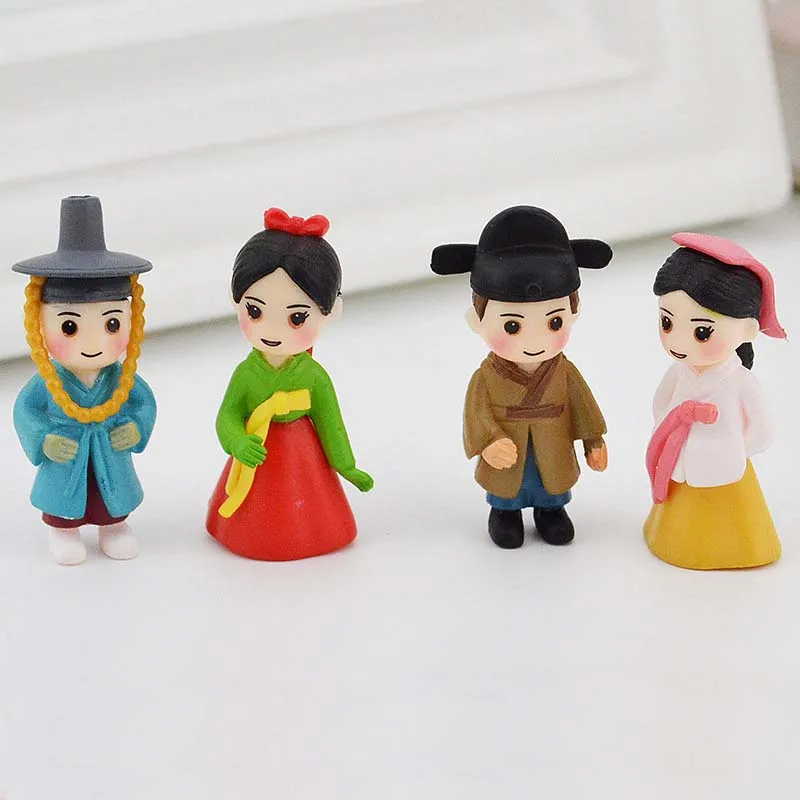 4 шт./компл. корейский любителей орнамент микроигрушка мира бонсай сад небольшой орнамент пейзаж забавные игрушки для детей микро пейзаж