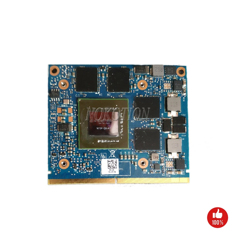 

NOKOTION CN-0G4NF0 0G4NF0 G4NF0 N15P-Q3-A1 for dell Precision M4800 NVIDIA Quadro K2100 GPU MXM graphics card video card 2G
