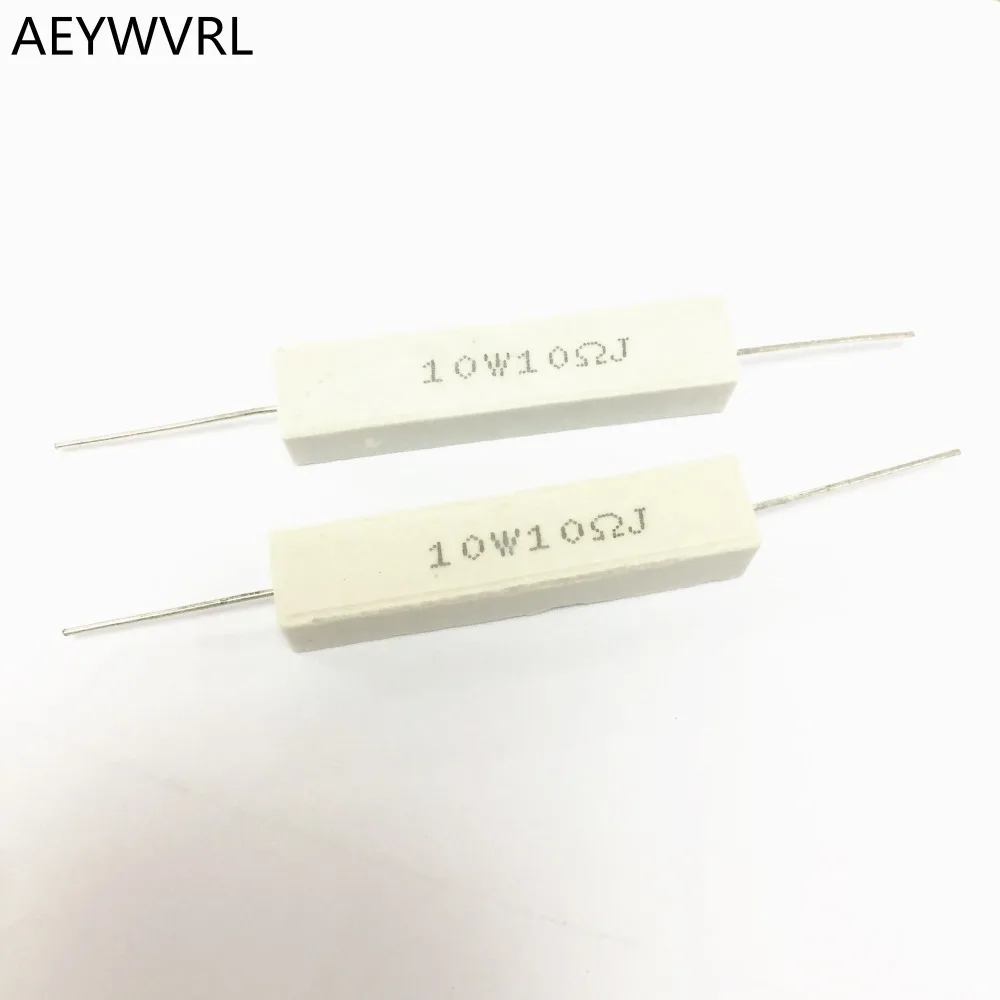 

10W Cement resistance resistor 10W 1R 2R 3R 5R 8R 10R 15R 20R 25R 47R 100R 1k 2k 10k