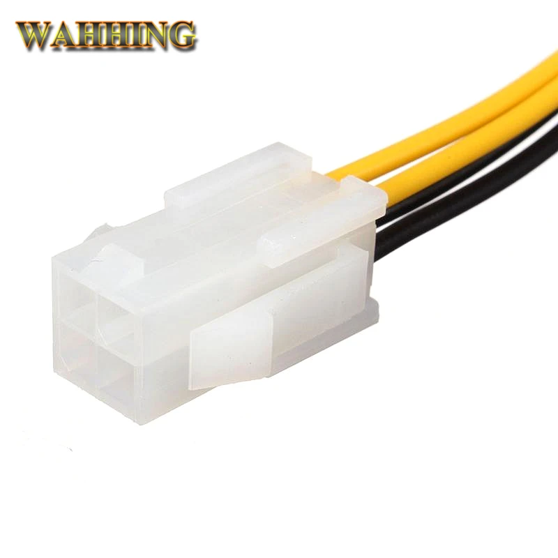 10 قطع 20 سنتيمتر atx 4 دبوس ذكر إلى 4pin أنثى pc cpu إمدادات الطاقة تمديد كابل سلك موصل محول HY415