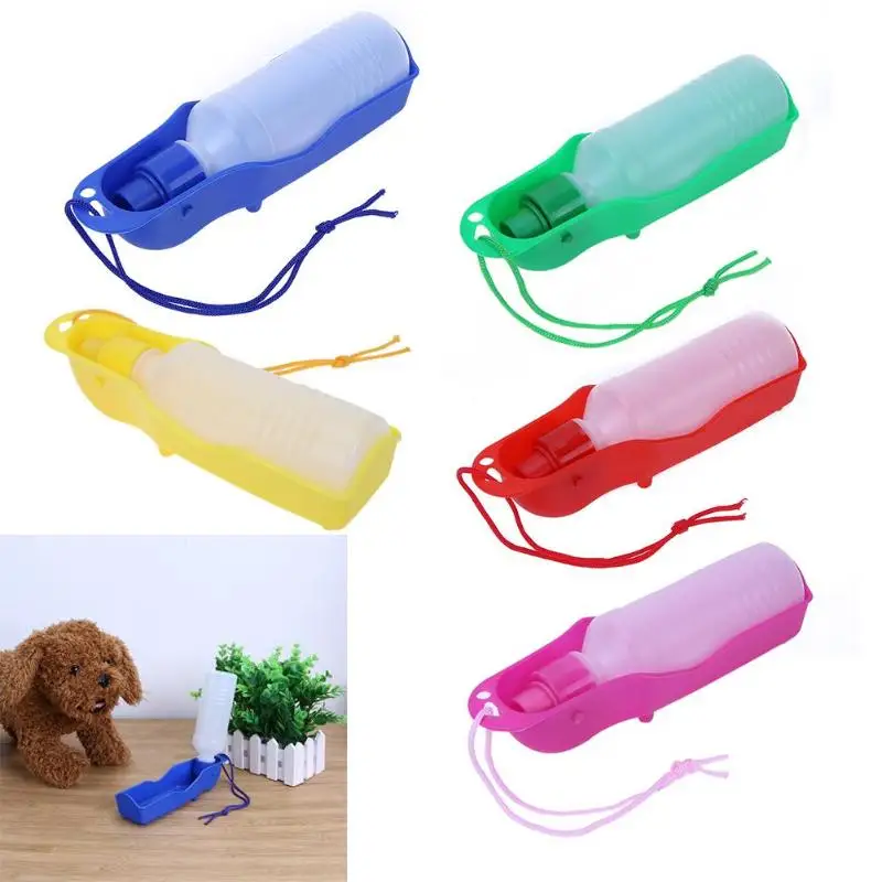 

250ml Sport Pet Dog Water Bottle Pet Outdoors Portable Tool Sport Water Bottle Dog Drinking Fountain Plastic Travel Dogs Bottles