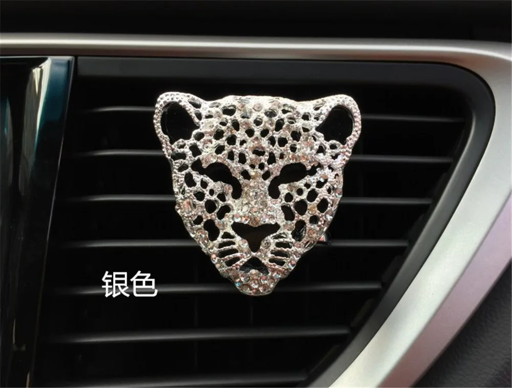 Модный автомобильный освежитель воздуха Leopard Head освежитель воздуха в автомобиль клип Мода личность автомобиль Ароматерапия Запах авто аксессуары