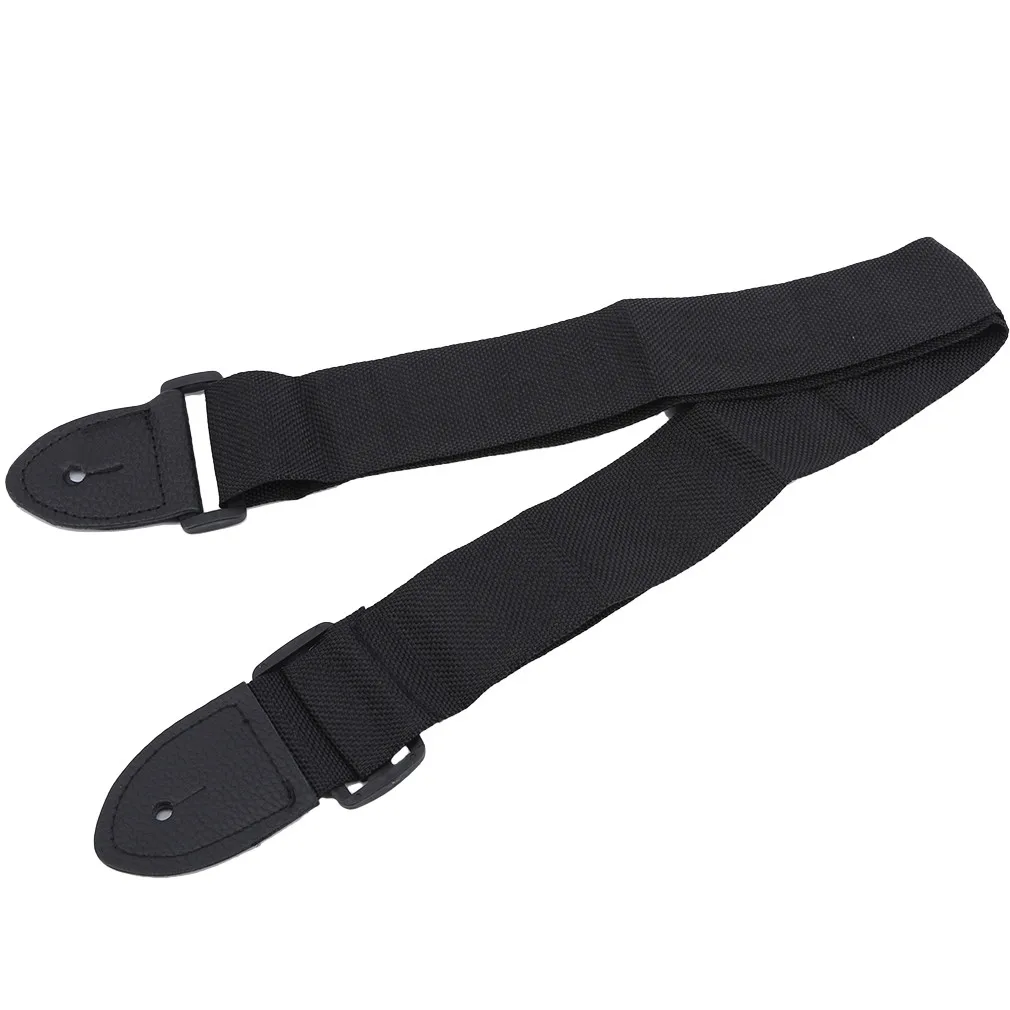 Guitar Strap Leather Head Adjustable Shoulder Strap For Guitar Electric Guitar Bass Guitar Parts Accessories Black New - Image 6
