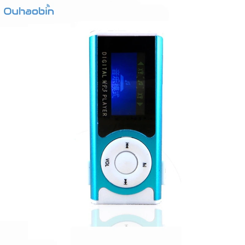 2017 Горячая Новинка блестящий мини USB Клип MP3 плеер ЖК экран Mp3 медиаплеер