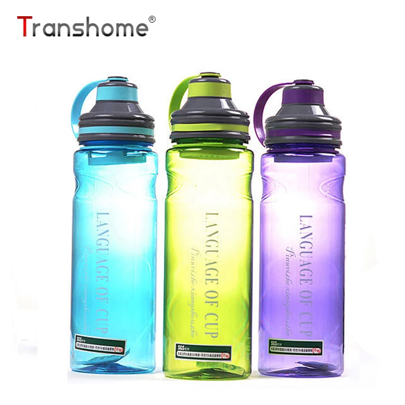 Transhome Water Botle Sports Leak-proof Seal Portable Plastic Drinking Bottle For With Rope Lid | Дом и сад