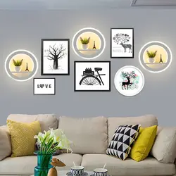 Высокое качество настенные светильники 25 Вт Indoor черный, белый цвет стены освещения минималистский Книги по искусству бра светодиодный