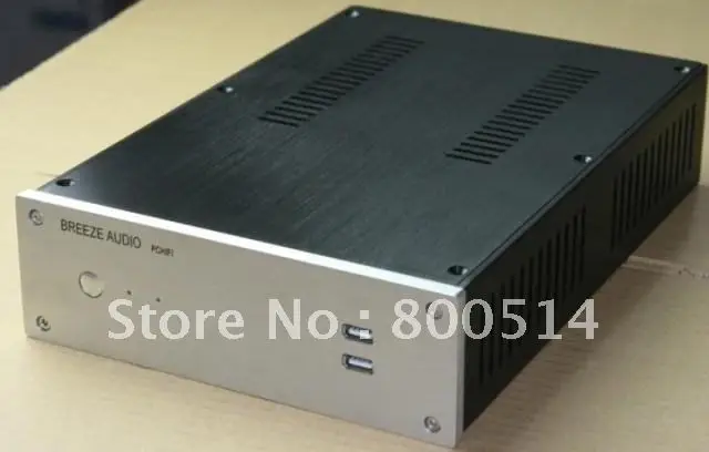 L-2207-3 Полный алюминиевый HTPC DC-ATX шасси/Корпус Двойной жесткий диск версии 3.5/ITX корпус компьютера