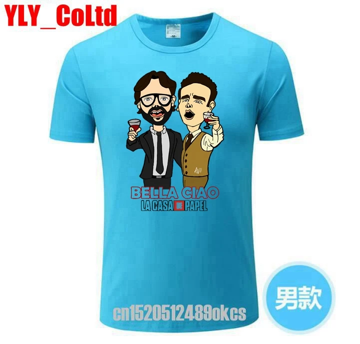 

2019 La Casa De Papel House Of Paper Money Heist Games T-Shirt Women TShirt Men's Pre-Cotton Short Sleeve T Shirt Game TShirts