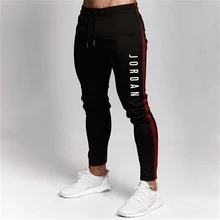 2019 new men's tight-fitting sports pants men's gym fitness bodybuilding jogging sports trousers men's casual slim running pants